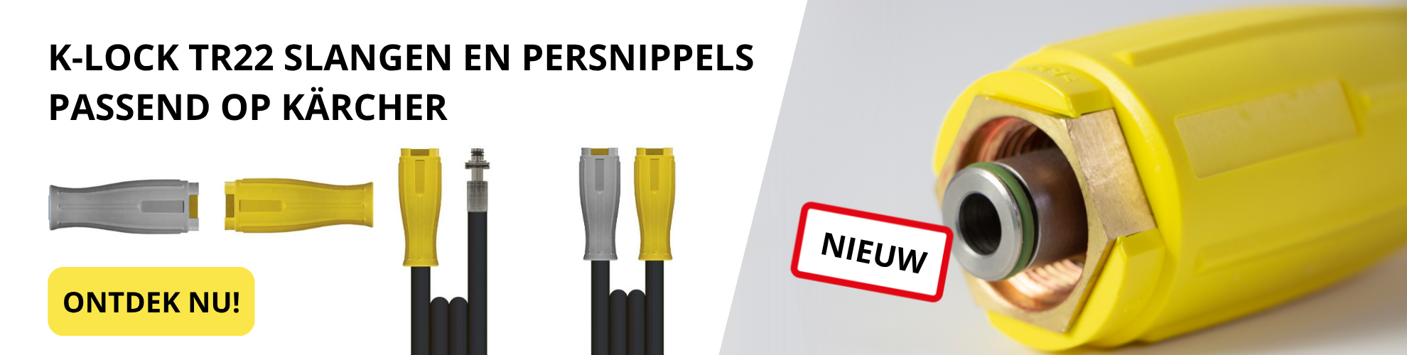 K-lock TR22 slangen en persnippels passend op Kärcher